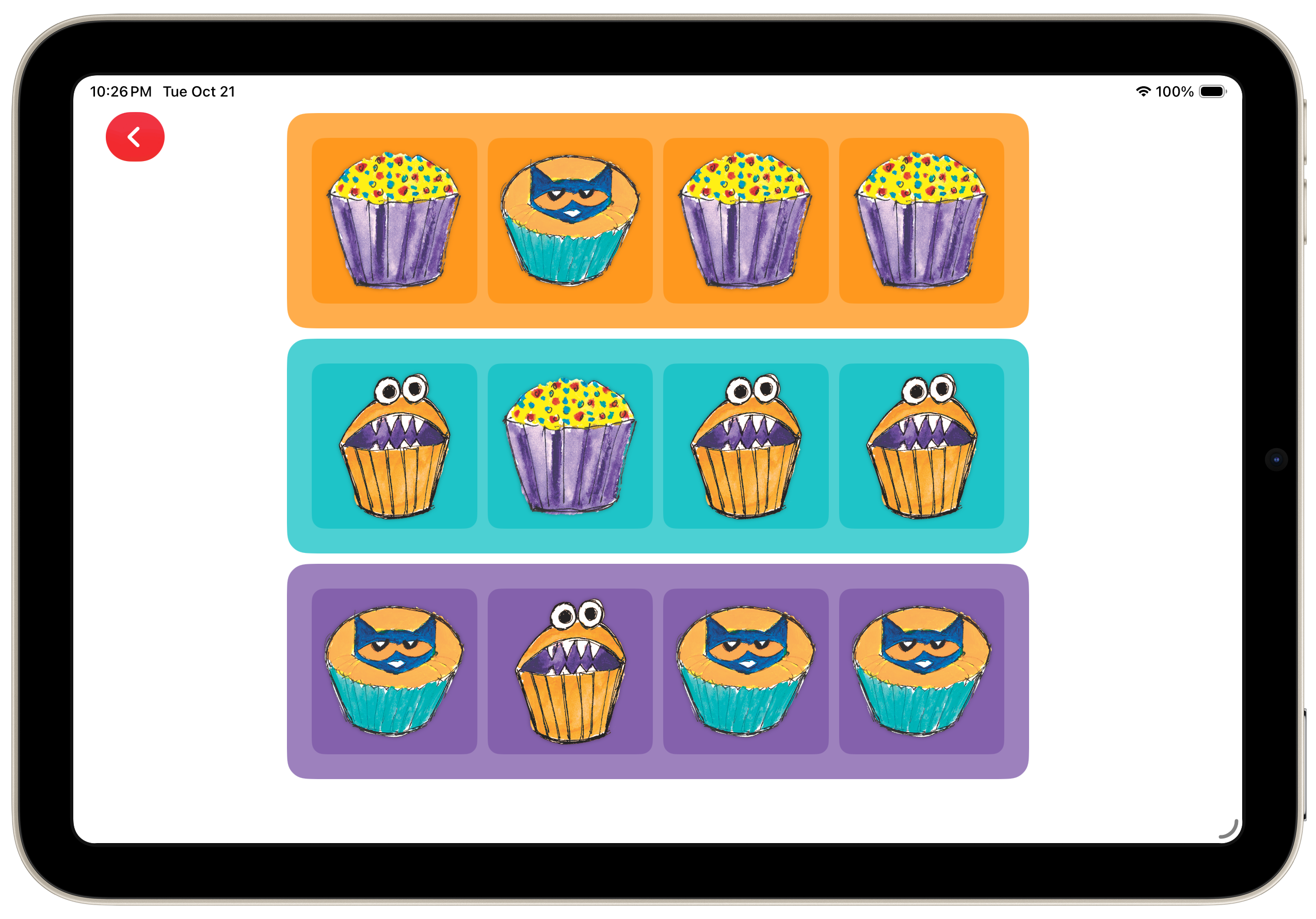 Pete The Cat Game Menu - Puzzles, Matching, and Painting